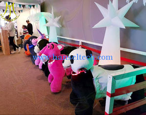 China Hansel children fun birthday party games plush toy kid rides on animals proveedor