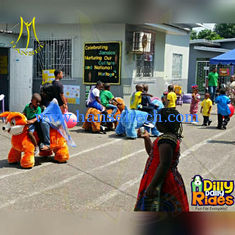 China Hansel kids motorized plush animales mountables riding dinosaur toys for shopping mall proveedor