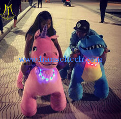 China Hansel shopping mall electric mountable plush motorized animal for kids proveedor