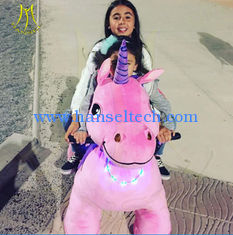 China Hansel hot kids plush stuffed electric battery operated ride on animals proveedor
