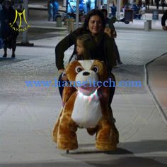 China Hansel children electric stuffed walking battery operated zoo animal scooter proveedor