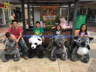 China Hansel  kids playground games amusement park rides panda animal scooters for sale proveedor