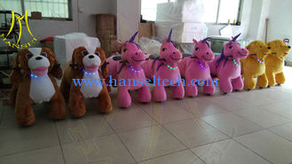 China Hansel hot selling kids walking battery operated ride on unicorn for mall proveedor