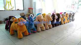 China Hansel amusement park indoro playground plush electric animal scooters proveedor