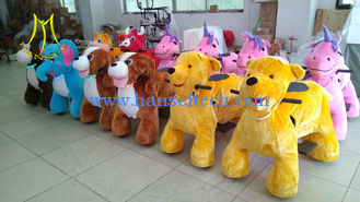 China Hansel indoor game center for ride  plush motorized animals fun fair equipment for sale proveedor