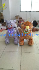 China Hansel wholesales funfair plush animal toy car dinosaur 24 volt ride on toy for kids and adults proveedor