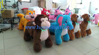 China Hansel 2018  plush zippy animal toy car fairground rides walking dinosaur ride for sale proveedor