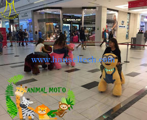 China Hansel shopping mall electric mountable animal plush ride coin operated children rides car proveedor