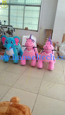 China Hansel   hot 4 wheels car game plush motorized animals moving horse toys for kids proveedor