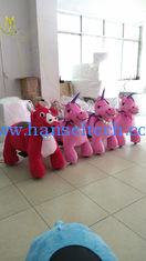 China Hansel   coin operated animal scooters for mall moving toy cars for kids ride on furry animal proveedor