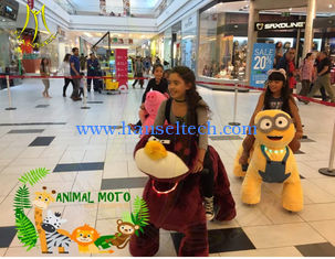 China Hansel furry animal christmas horse plush ride on animal toy with coin proveedor