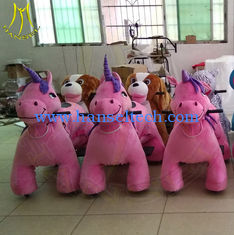 China Hansel amusement park hot selling kids electric ride on plush animals proveedor