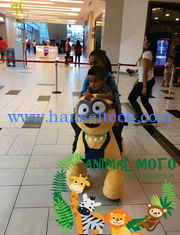 China Hansel  2018 commercial plush toys stuffed animals on wheels plush animal electric scooter proveedor