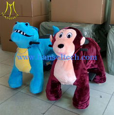 China Hansel  coin operated walking electric ride on plush toys stuffed animals on wheels proveedor