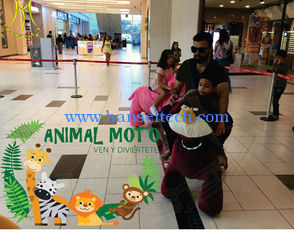 China Hansel  wholesale coin operated plush electric ride electric mountable plush motorized animal for shopping mall proveedor