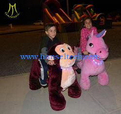 China Hansel hot selling amusement kids ride on stuffed motorized animals proveedor