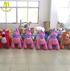 China Hansel amusement park electric children plush battery operated zoo animal rides proveedor