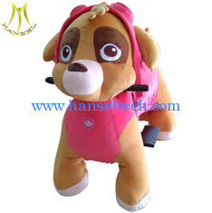China Hansel plush toys stuffed animals on wheels plush animal electric scooter proveedor