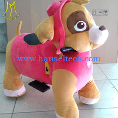 China Hansel amusement park electric unicorn motorized plush animal for sale proveedor