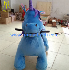 China Hansel  battery operated electric stuffed walking toy unicorn rides supplier proveedor