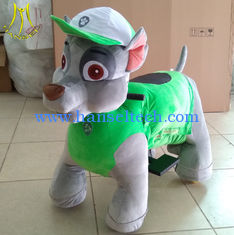China Hansel hot selling stuffed electric coin operated animal dog type children's amusement car proveedor