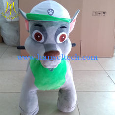 China Hansel carnival plush toys 12v battery powered ride on dinosaur ride for shopping mall proveedor