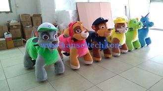 China Hansel best selling plush coin kiddie electric ride on walking toy unicorn in mall proveedor