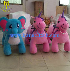 China Hansel children electric plush battery operated animal rides for mall proveedor
