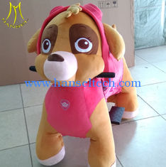 China Hansel wholesale   latest zippy  battery motorized plush riding animals for shopping mall proveedor