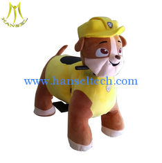 China Hansel  new  4 wheels zippy battery animal kids electric  rides on paw patrol for shopping mall proveedor