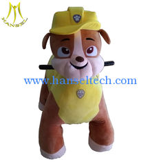 China Hansel wholesale battery powered animal toy plush electrical animal dog scooter proveedor