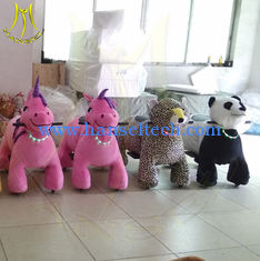China Hansel amusement park plush walking electric animal car for children proveedor