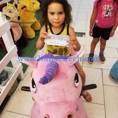 China Hansel plush toys stuffed animals on wheels plush animal electric scooter proveedor