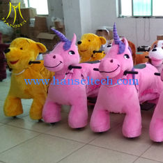 China Hansel  safari kids horse battery plush electrical animal toy car for mall proveedor
