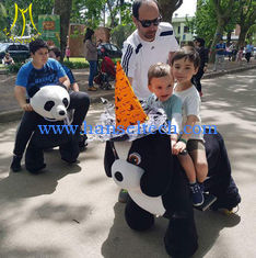 China Hansel plush animal walking toy unicorn toy horse on wheels for kids proveedor
