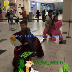 China Hansel amusement electric rides on animal motorized plush animal proveedor