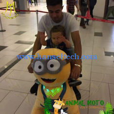 China Hansel coin operated plush outdoor ride on electric walking animals proveedor