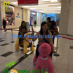 China Hansel hot selling amusement park electric plush motorized animals for mall proveedor