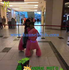 China Hansel amusement park coin electric mountable plush motorized animal proveedor