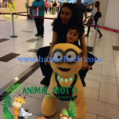 China Hansel amusement park children plush motorized riding animals for kids proveedor