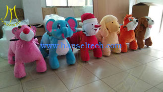 China Hansel amusement kids plush stuffed electric battery operated ride on animals proveedor