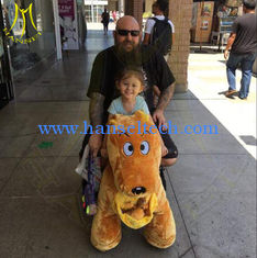 China Hansel amusement park fireproof 24 v battery operated kids ride on animals proveedor