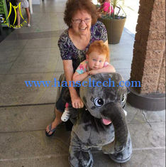 China Hansel shopping mall game machine electric mountable animal plush ride proveedor