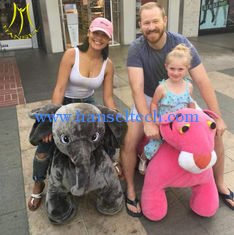 China Hansel amusement park electric walking plush animal electric toy car proveedor
