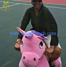 China Hansel amusement park electric walking robot ride on plush animals proveedor