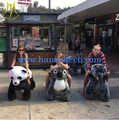 China Hansel coin operated battery car walking robot ride on plush animals proveedor