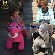 China Hansel amusement park walking battery operated stuffed ride on animals proveedor