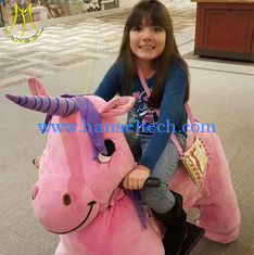 China Hansel high quality entertainment walking plush animal electric scooter proveedor