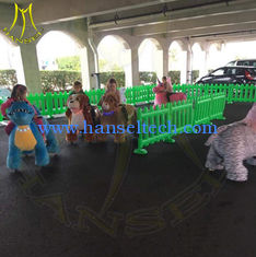 China Hansel shopping mall coin operated plush outdoor ride walking animals proveedor