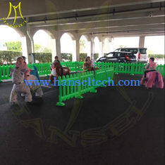 China Hansel electronic funny battery operated kids ride on plush horse for park proveedor